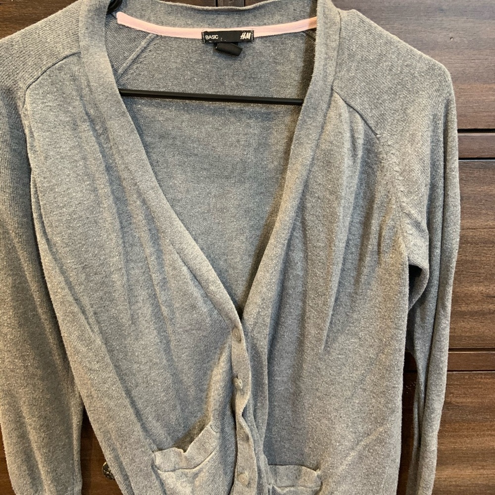 H&M basics button front cardigan